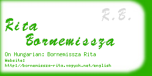 rita bornemissza business card